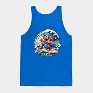 Surfing monkey Tank Top